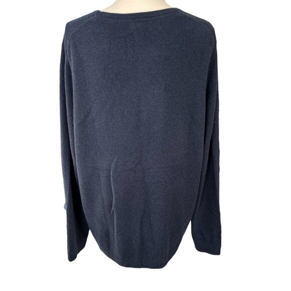 L.L. Bean NWT Women's Classic 100% Cashmere Crewneck Sweater True Navy Size 2X - Picture 3 of 8